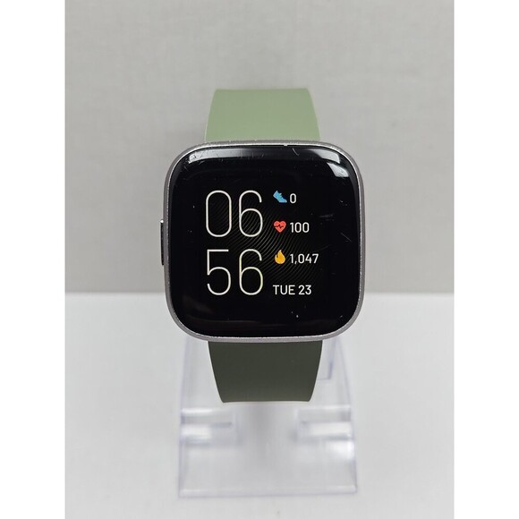 Fitbit Versa 2 Smartwatch Gray 40mm Alexa WR50M Always On Display No Charger - Picture 1 of 10